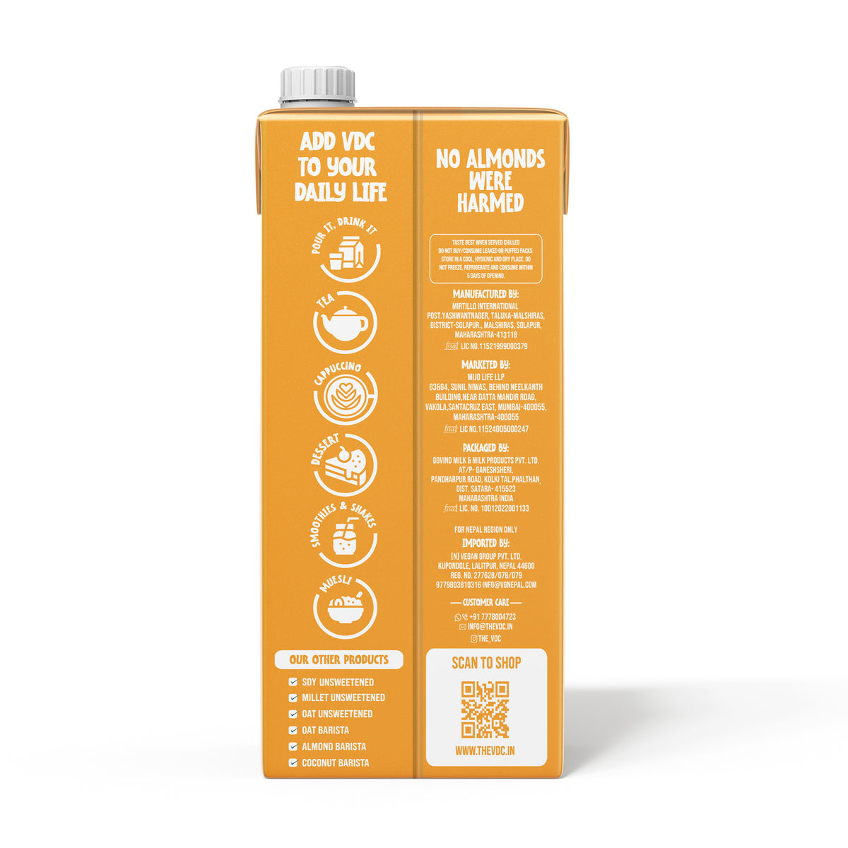 Almond Milk Unsweetened Super Saver Pack - 1 Ltr